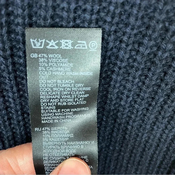 Reiss Jodie Knitted Wool Blend  Midi Dress - Picture 9 of 10